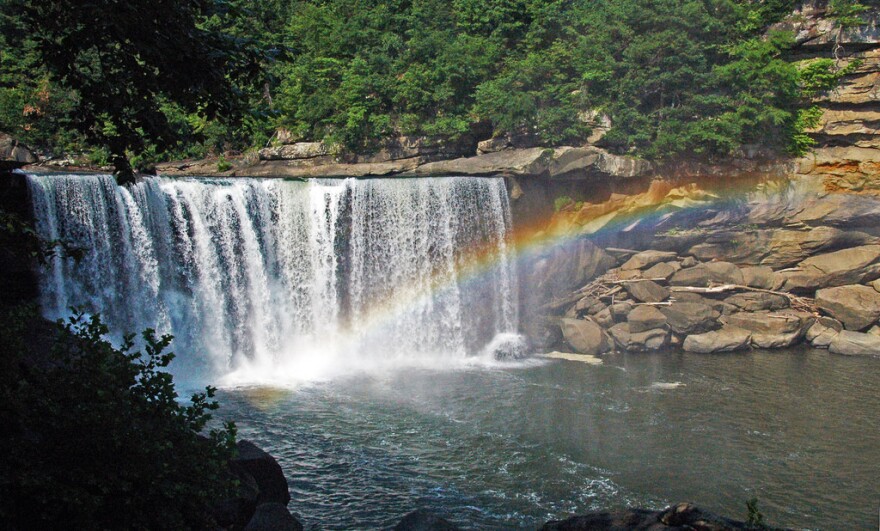 Cumberland Falls in Corbin, KY, is sometimes called "Little Niagra."