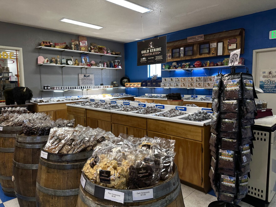 Chocolate Nugget Candy Factory’s Mound House location includes a storefront and the kitchen where its candies and chocolates are made.