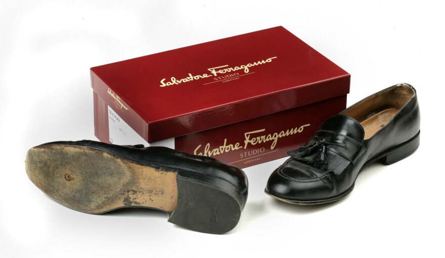 Attorney Paul Wysocki wore these Italian loafers as he escaped from the World Trade Center on Sept. 11, 2001.