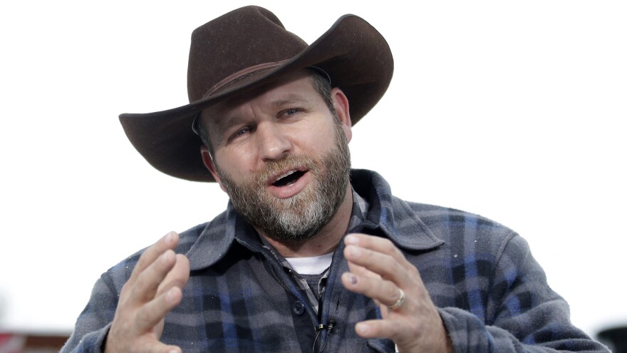 Ammon Bundy, shown during an interview at Malheur National Wildlife Refuge in January, still faces charges related to a standoff in 2014.