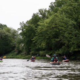 Some people paddling on the Little Sioux River in Iowa are shown in a June photo of the Inkpaduta Canoe Trail Facebook page.