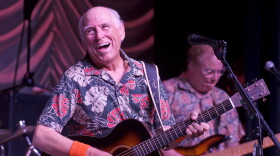 Snger-songwriter Jimmy Buffett, plays during a concert at the Key West Theater on Feb. 4, 2023. Buffett and the band are scheduled to perform two more shows, that are to kick off his “Second Wind” tour, at an outside amphitheater in Key West Thursday, Feb. 9, and Saturday, Feb. 11. 
