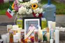 A memorial grows at the site where Lorenzo Salgado Araujo was fatally shot by ICE agents, last week, on Monday, July 13, 2026, in Houston. (Karen Warren/AP)