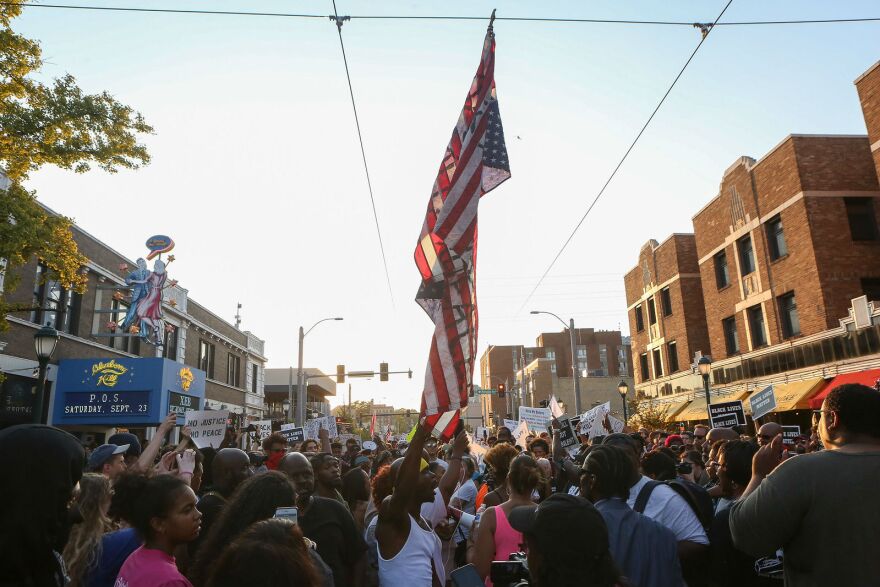 Protesters march on Delmar Boulevard