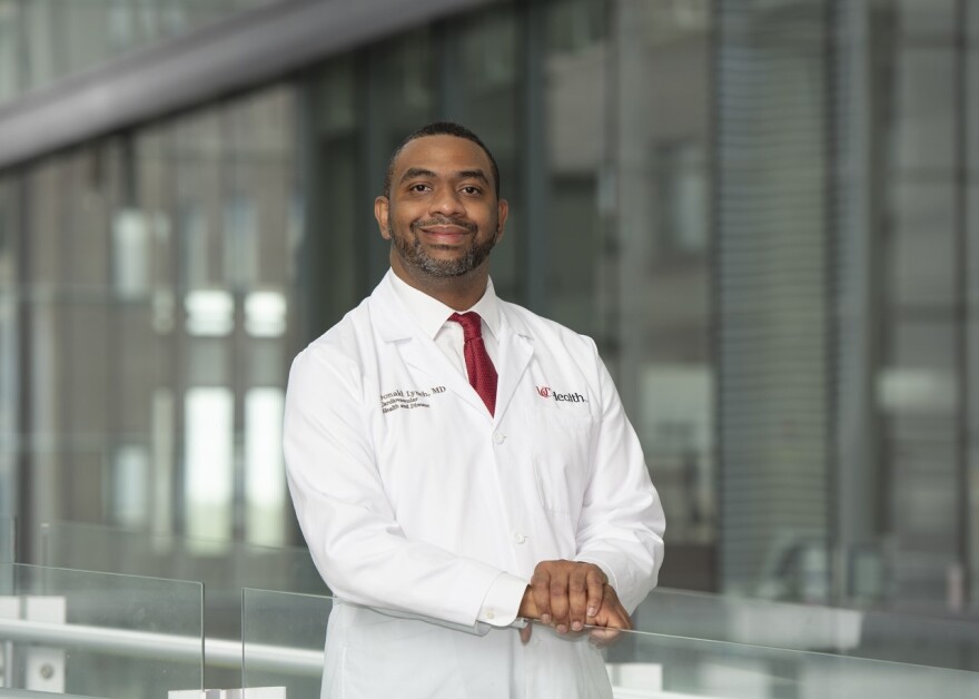Donald Lynch, Jr, MD, is part of a team creating an app targeting health information tailored toward Black communities. 