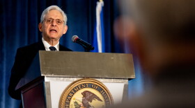 U.S. Attorney General Merrick Garland speaks on Thursday, Feb. 16, 2023, during the Community Violence Intervention and Prevention Initiative Grantee Conference in downtown St. Louis.
