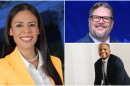 (left-right) Priscilla Gonzales, John Day and Caleb Walker are among the challengers for incumbent Clay Higgins' seat representing Louisiana's 3rd Congressional District.