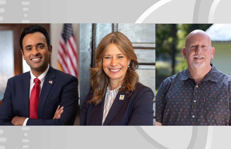 Ohio governor candidates Republican Vivek Ramaswamy, Democrat Dr. Amy Acton and Libertarian Don Kissick answer "Sound of Ideas" host Stephanie Haney's questions about what Ohioans want to know leading up to the 2026 gubernatorial election.