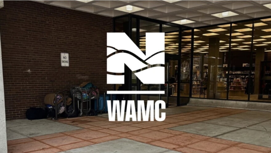 Outside the Schenectady Public Library