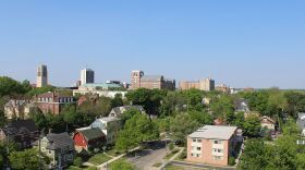 The skyline of Ann Arbor, Mich.