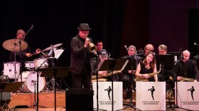 Seattle Repertory Jazz Orchestra Plays Horace Silver, at Benaroya Hall's Nordstrom Recital Hall. Jay Thomas solos on flugelhorn, on "Peace." Michael Brockman, alto, soprano sax, artistic director; Sidney Hause, alto sax; Travis Ranney, tenor sax; Mark Taylor, tenor sax' Alex Dugdale, baritone sax; Dan Marcus, lead trombone; Scott Brown, trombone; Bill Anthony, trombone; Jerome Smith, bass trombone; Brad Allison, lead trumpet; Michael Van Bebber, trumpet; Jay Thomas, trumpet; Nathan Breedlove, trumpet; Randy Halberstadt, piano; Milo Petersen, guitar; Phil Sparks, bass; D'Vonne Lewis, drums;