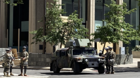 Ohio National Guard in Columbus during 2020 protests