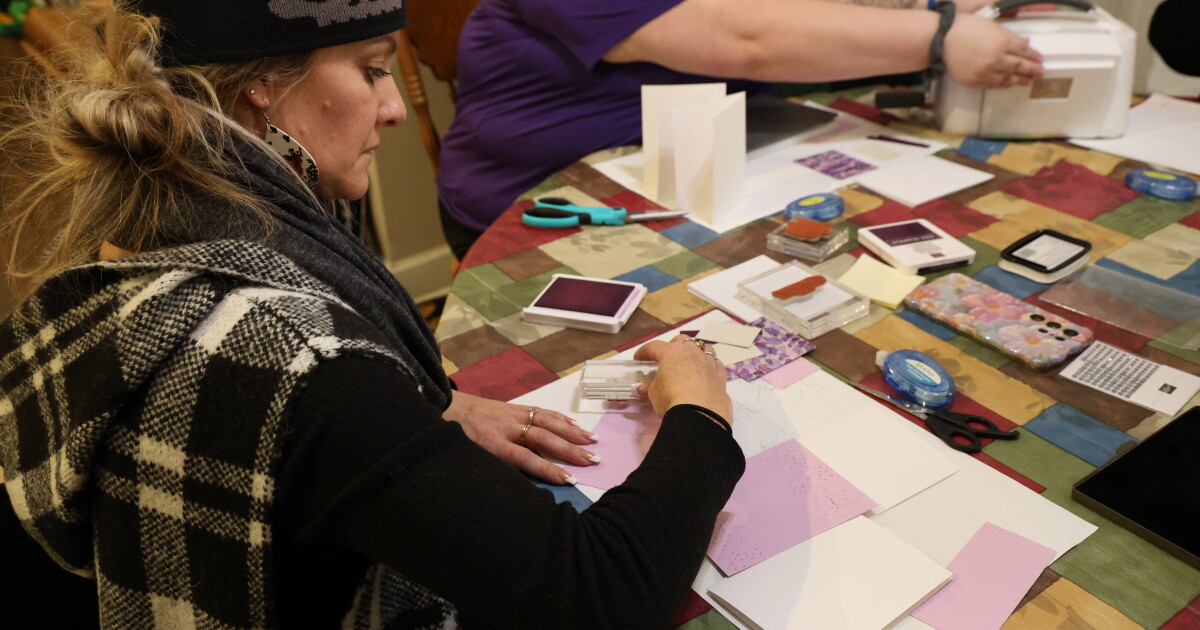 How crafting cards is helping women in Clay County connect and recover