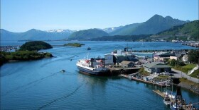 A big boat at the dock