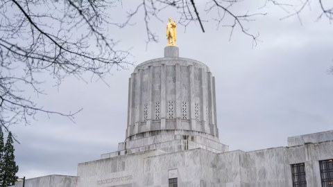The Oregon State Capitol in Salem.