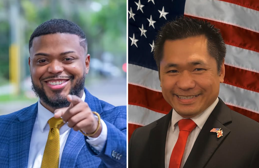 Democrat RaShon Young, left, and Republican Tuan Le.