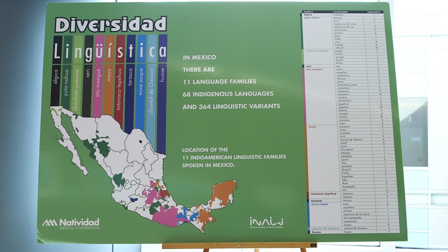 This map shows where Mexican indigenous languages originate. Triqui and Mixteco belong to the Oto-Mangue family, in the southwest of the country.