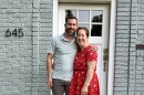 Ryan and Brittany Arthur stand in front of their new Kansas City, Missouri, is this undated photo. The Arthurs relocated from Portland, Oregon, in early June 2026.
