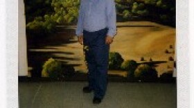 A prison visiting room photo of Mark Watts, who found an unlikely ally in his fight for parole -- the attorney who prosecuted him.