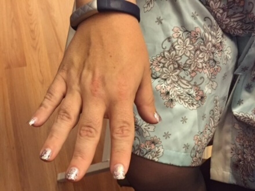 Pat (Bianca) after he had his nails done.