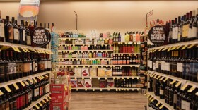 The alcohol department at a grocery store Albuquerque, N.M., on June 26, 2022.
