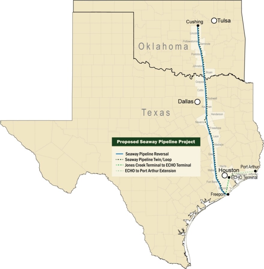 After 17 years of operation, the Seaway Pipeline will reverse flow and send oil from the U.S. heartland to refineries on the Gulf Coast.