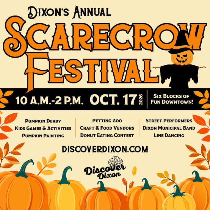 Scarecrow Festival in downtown Dixon is this Saturday.