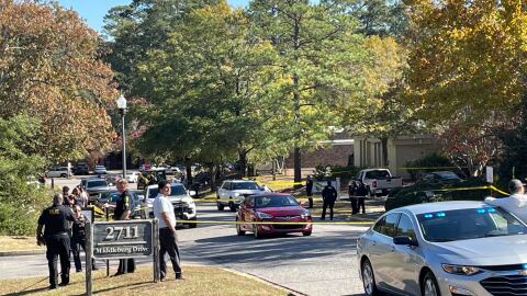Columbia Police respond to an isolated shooting on the 2700 block of Middleburg Dr. Thursday morning.