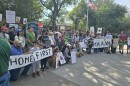 Protestors at the Santa Ana National Refuge