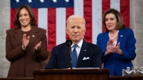 President Biden's approval ratings have risen since he delivered the State of the Union address Tuesday, according to a new NPR/<em>PBS NewsHour</em>/Marist poll.