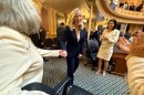 Governor Abigail Spanberger enters the House chamber ahead of her first address to the joint session of the General Assembly on January 19th, 2026.