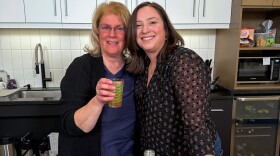 Dianne Andruscavage, left, makes boilo, a Schuylkill County staple at the WVIA Studio in Pittston. She is seen with reporter and host Sarah Scinto.