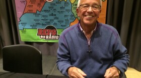 Marty Brennaman at a Reds Hot Stove League broadcast in 2016.
