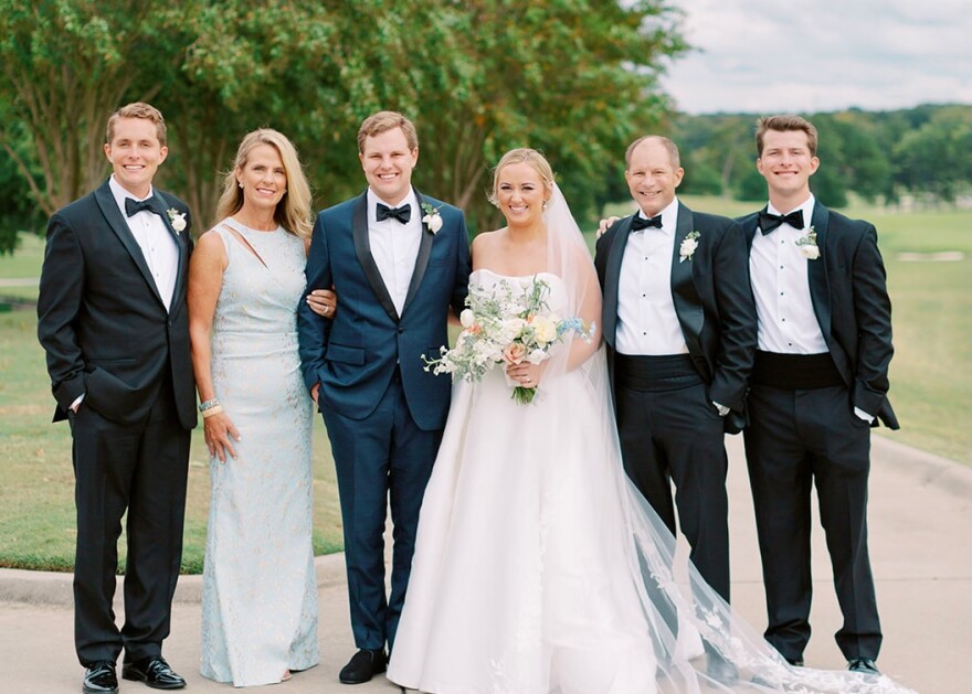 Chauncey Goss’s family at a wedding.