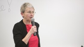 Sue Blaustein at the “Housing as a Public Health Issue” event in 2018.