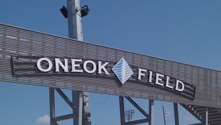 The entrance to ONEOK Field