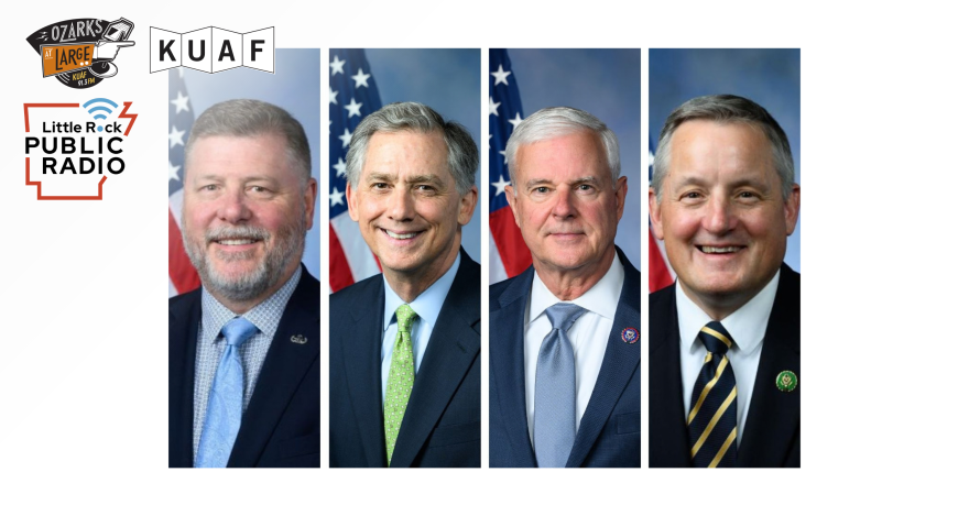 Republican U.S. Reps. Rick Crawford, French Hill, Steve Womack and Bruce Westerman