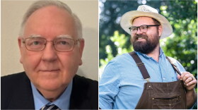 (left-right) Gordon Heslop and Conrad Cable are among the challengers for incumbent Mike Johnson's seat representing Louisiana's 4th Congressional District.
