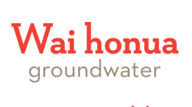 Our Hawaiian word for today is wai honua for groundwater. Wai, is for water, and honua for ground or earth. There are many different kinds of water, all beginning with the word wai. Try to think of a few others.