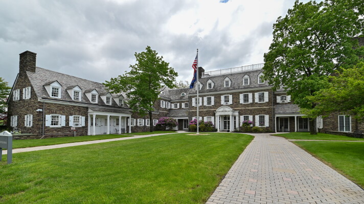Penn State Wilkes-Barre uses the Hayfield House for many purposes. Coal baron John Conyngham and his wife, Bertha, built the home during the Great Depression.