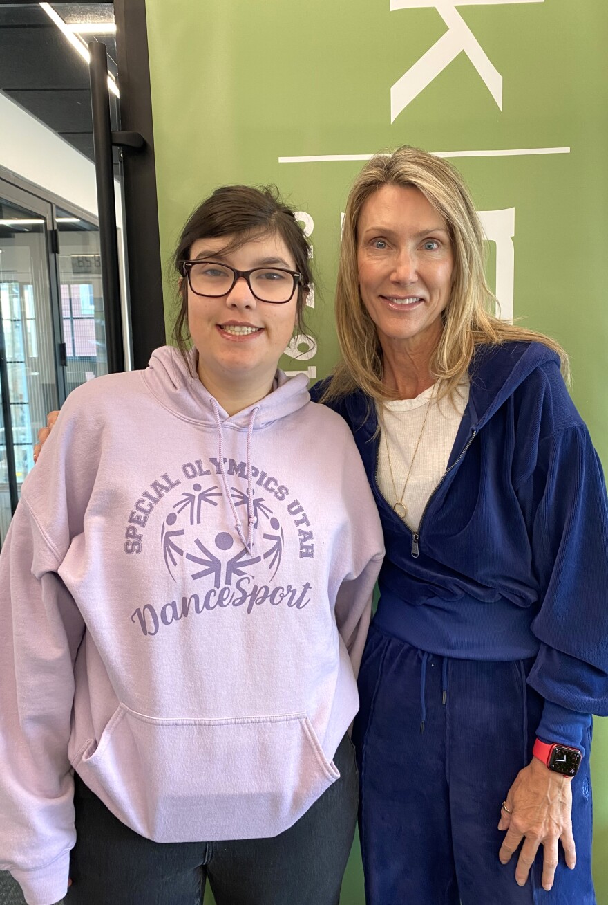 Photo of Ava Jennings and Stephanie Poulkoff at KPCW