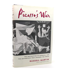 a book cover that says "picasso's war"