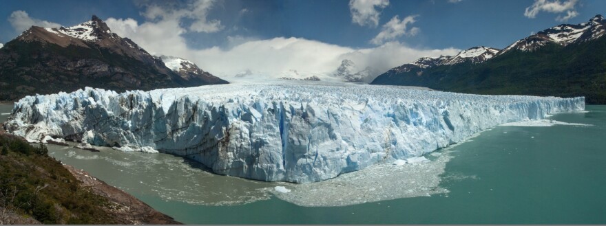 Moreno Glacier in Tierra del Fuego by photographer Ed Pabor. The Perito Moreno Glacier is a glacier located in Los Glaciares National Park in southwest Santa Cruz Province, Argentina.