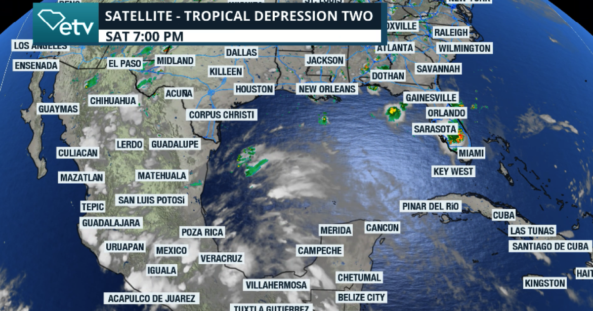 Tropical Depression Two forms, not a threat to SC; forecast