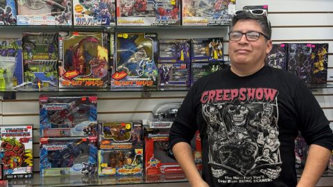 Daniel Rivera, owner of Misfit Toys, has been forced to cut back on imports of Transformer toys from third-party manufacturers in China and Japan due to the cost of tariffs.