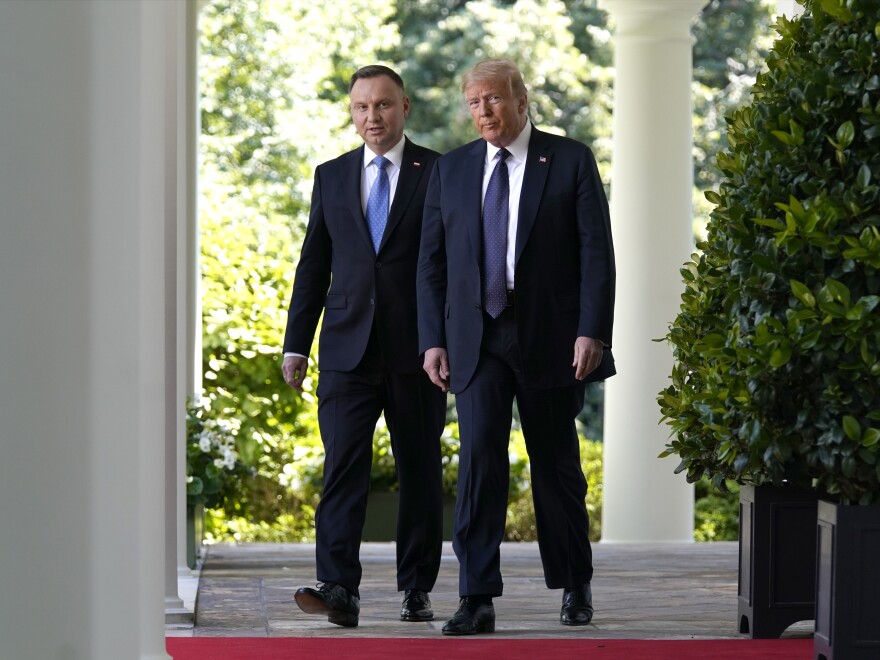 President Trump and Polish President Andrzej Duda at the White House in June.