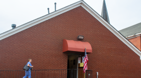 An unnamed voter heads to the polls in Memphis on Tuesday.