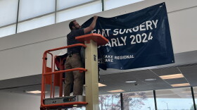 Chesapeake Regional removed a sign advertising open-heart surgery coming to the hospital after performing the first open-heart procedure April 30.