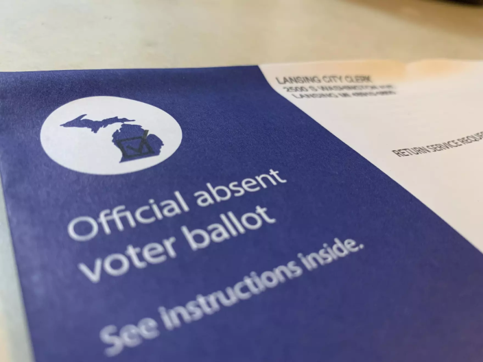 An absent voter ballot from the Lansing city clerk.