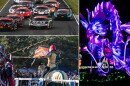 (Clockwise from top left) The Ferrari Challenge at Road America, China Lights at the Boerner Botanical Gardens and the Old Falls Renaissance Faire.